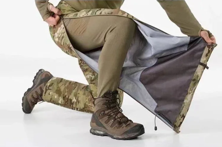 Pantaloni tattici Hardshell impermeabili da uomo Pantaloni da combattimento mimetici multicam con zip intera Pantaloni da trekking sottili per arrampicata in montagna all'aperto