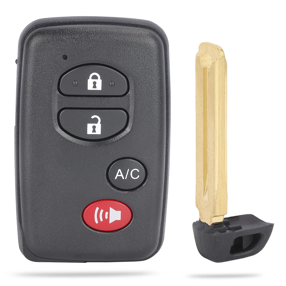 KEYECU 271451-5290 mando a distancia inteligente sin llave para Toyota Prius 2010 2011 2012 2013 2014 2015 HYQ14ACX 4 botones