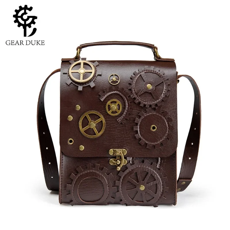 

Steampunk retro style women's single shoulder crossbody bag handbag