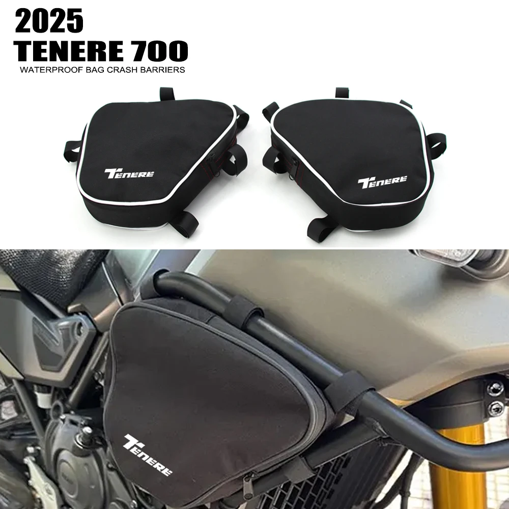 

Подходит для Yamaha Tenere 700 Tenere 700 2025, рама мотоцикла, защитные дуги, водонепроницаемая сумка, оригинальная сумка для инструментов для ремонта бампера