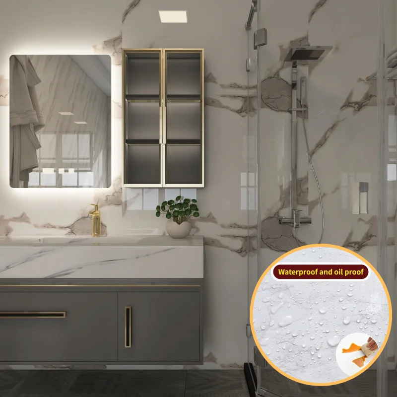 

40 см самоклеющиеся обои из ПВХ для украшения комнаты, водонепроницаемые и маслостойкие, противообрастающие, наклейки на стену, обои