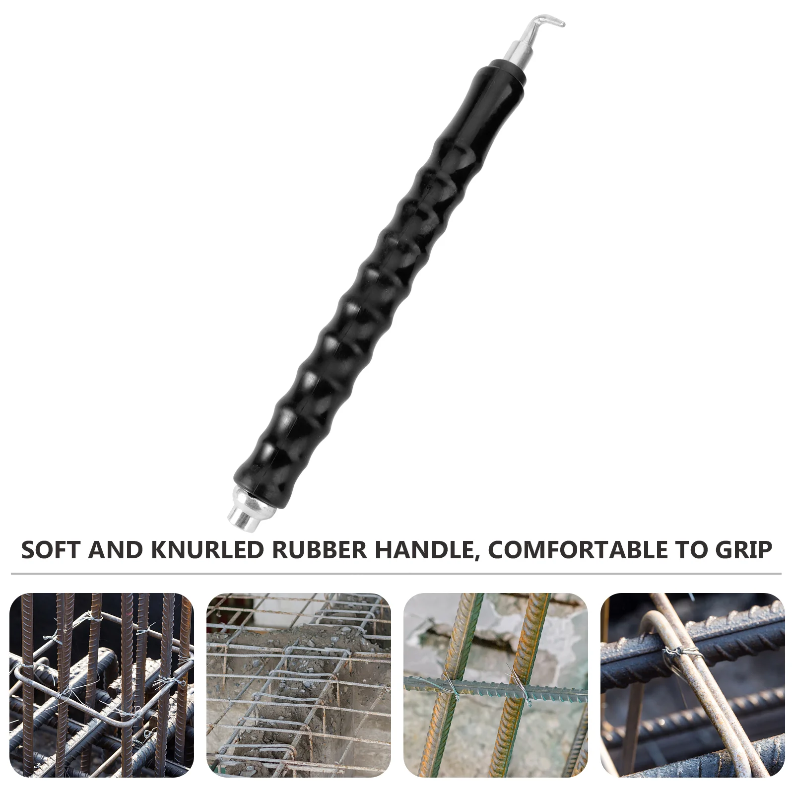 2Pcs Semi-automatic Wire Heavy Duty Rebar Ties Tool Pull Tie Wire Rubber Grip Handle Reduce Fatigue rebar tie tool