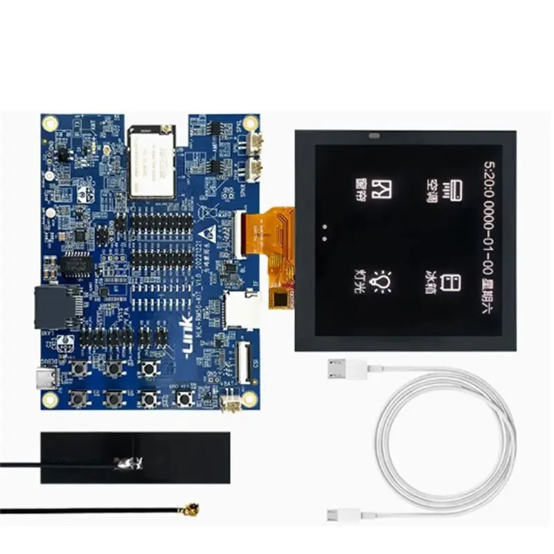 ABZZ-Harmony AIOT Development Board +4Inch LCD Screen+Antenna Kit RM56 2.4G/5.8G Wifi+BLE BES2600W Iot Core Board