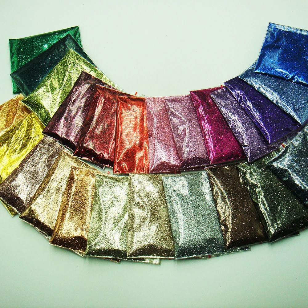 Lustre metálico 24 cores 0.2mm(1/128) pó brilhante liso para unhas, glitter para arte em unhas, maquiagem diy, pintura facial, artesanato com glitter cosmético
