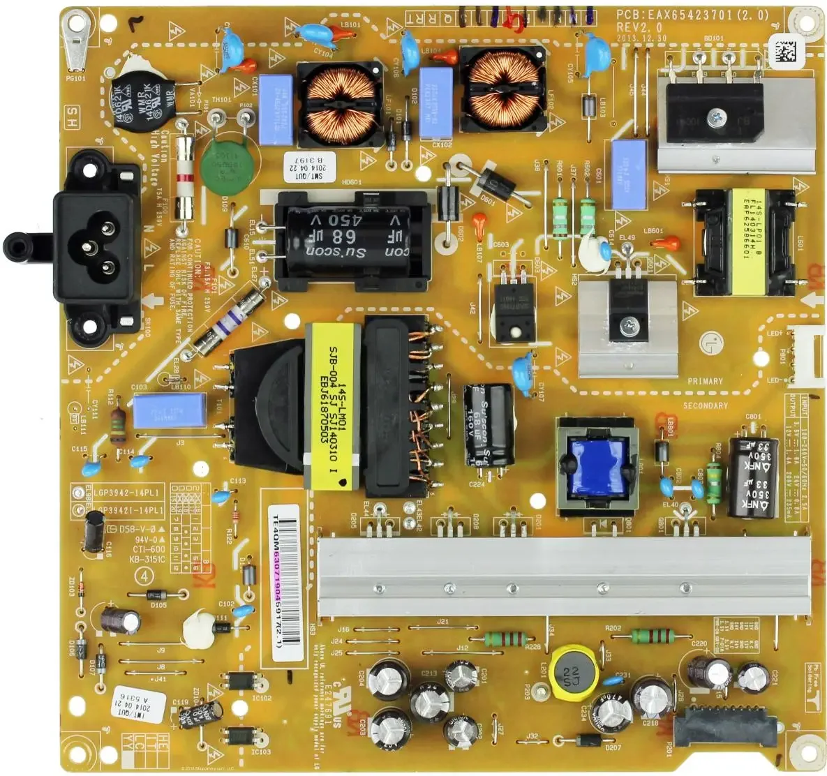 Placa de Fonte de Alimentação EAY63071901 para TVs LG LED/LCD 42'' 42 polegadas 42LB6300-UQ 42LF5800-UA 42LY340C-UA 42LB5600-UH 42LB5600