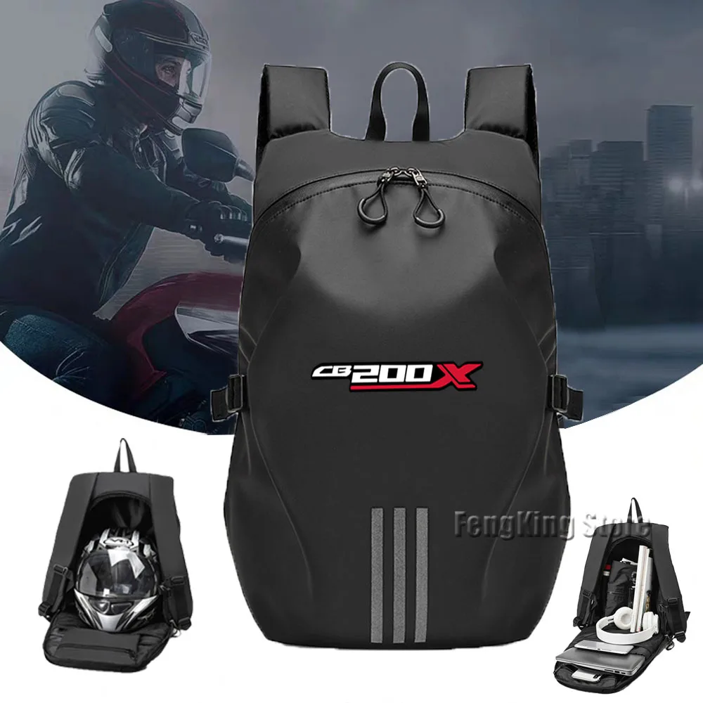 

Knight backpack motorcycle helmet bag travel equipment waterproof and large capacity For HONDA CB200X CB 200X CB-200X