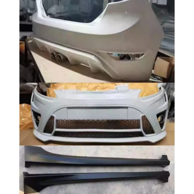 

Передний и задний бампер автомобиля, боковые юбки, хвостовое горло для Ford Fiesta 2009-2012, модифицированный новый стиль, неокрашенный комплект кузова из АБС-пластика