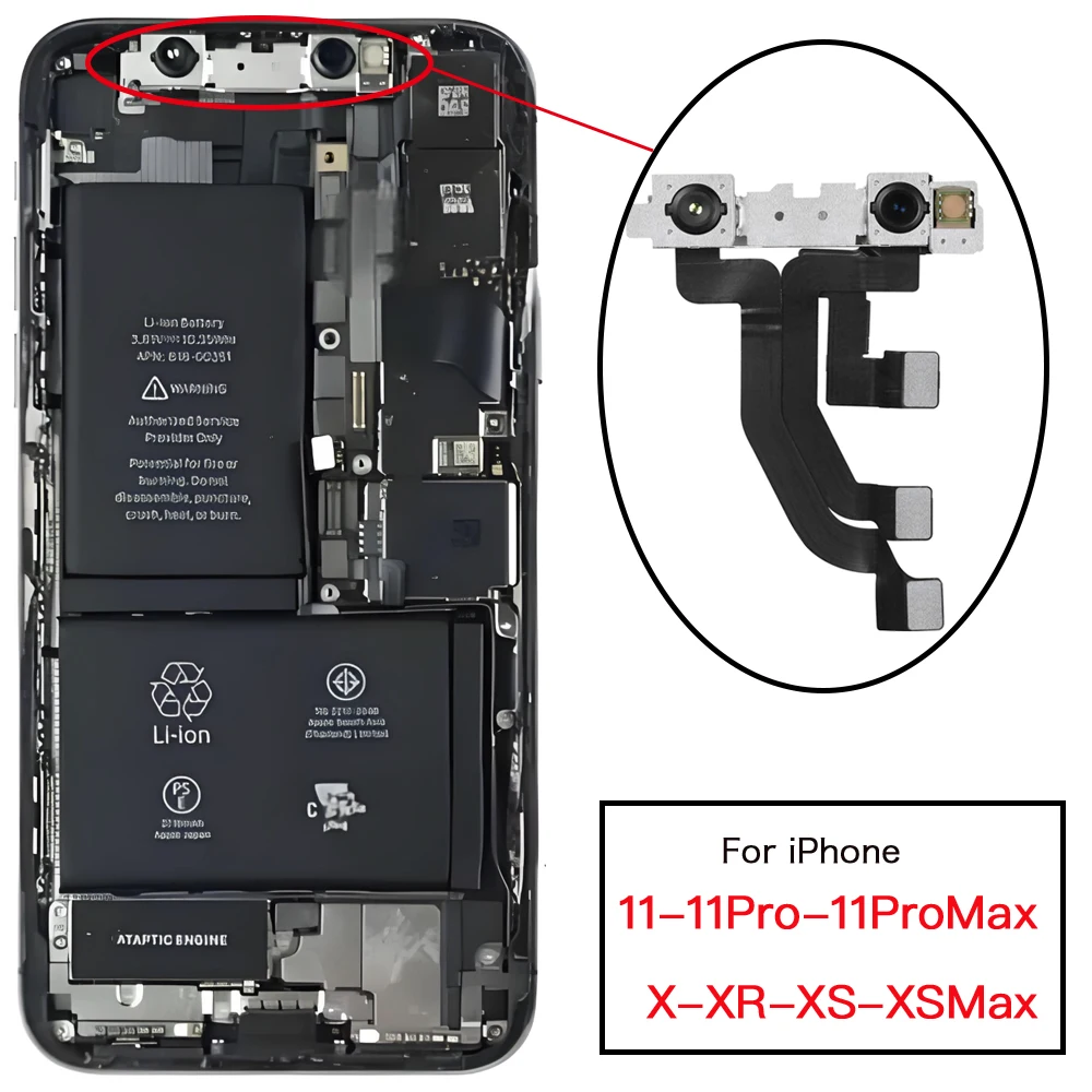 

Гибкий кабель передней камеры для iPhone X XR XS 11Pro Max, лицевая камера без замены Face ID