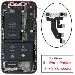Front Camera Flex Cable For iPhone X XR XS 11Pro Max Face Camera NO Face ID Replacement