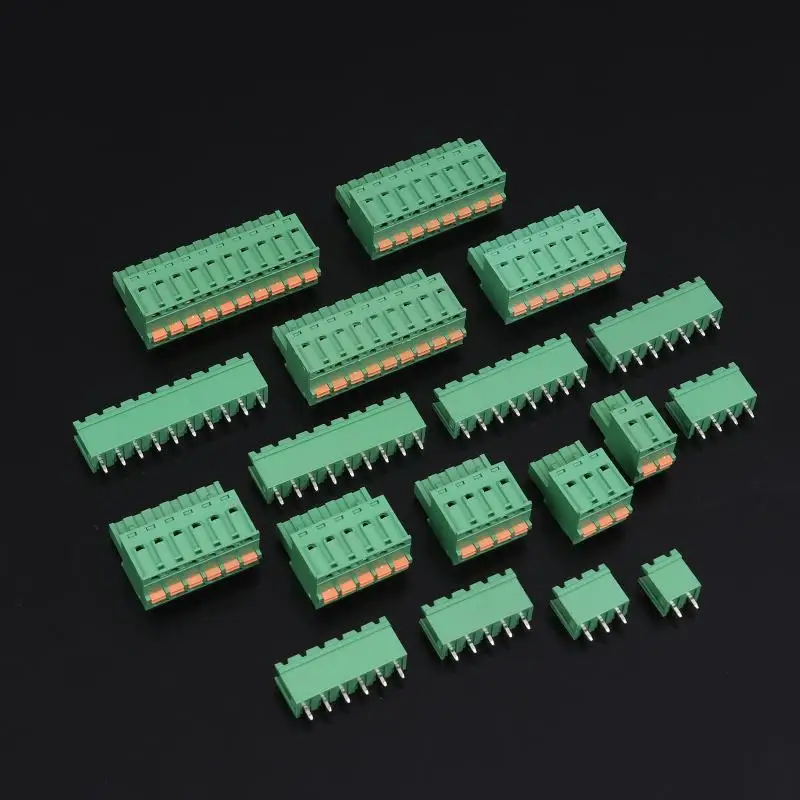 Hot Sale Spring Type Terminal Block 2EDGKD-5.08mm Plug-in Terminal Block Copper Core Male And Female Terminals