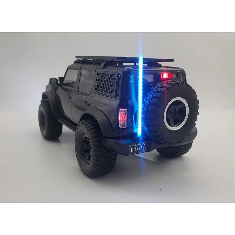 シミュレートされたLED照明旗竿、3v、1:18 rc、traxxas trx4m、クライミングカー、ブロンズコアップグレードパーツ