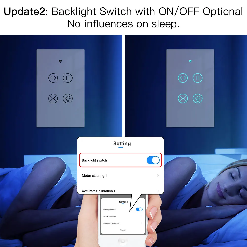New Tuya Smart WiFi RF Glass Panel Curtain Light Touch Switch Smart Life App Remote Control Google Home Alexa Voice Control