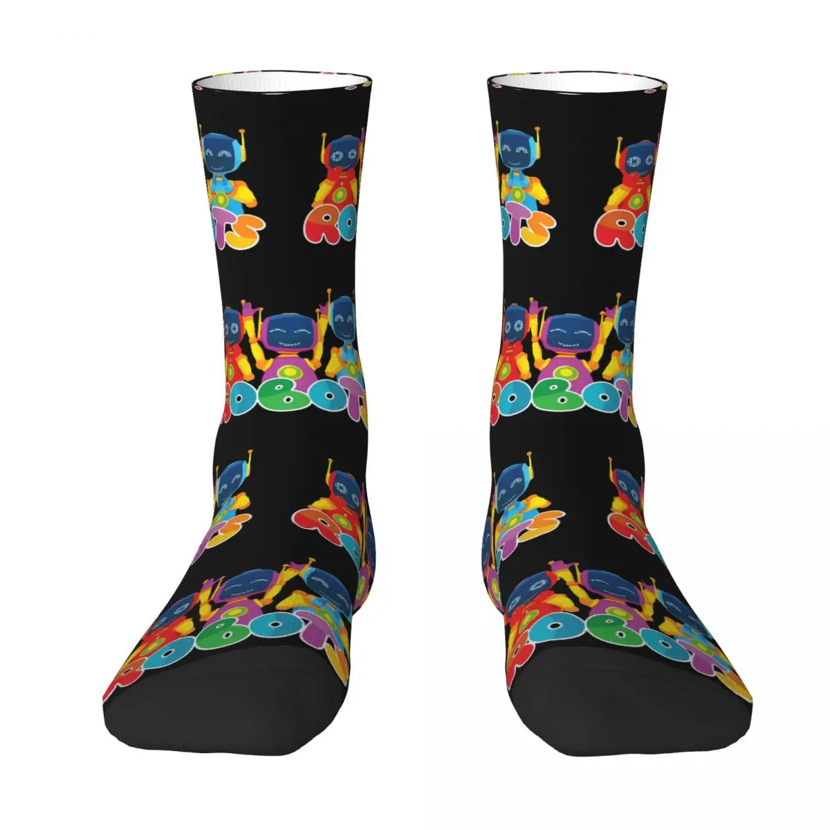 Robots Sock Printed Man Polyester