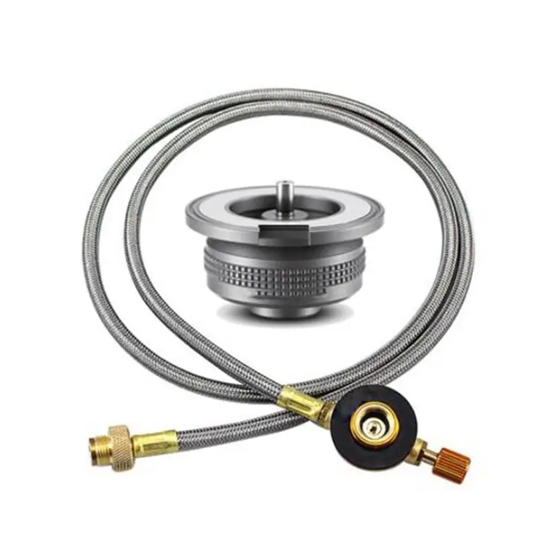 J1UL1N Outdoor Stove Gas Adapter Split Stove Converter Gas Tank Adaptor For Camping Cooking Picnic Camping Equipment