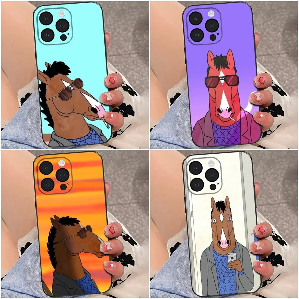 B-BoJ-Jack Horsemans  Phone Case For iPhone 16,15,14,13,12,Pro,Max,11,7,8,Plus,XR,XS Max Shockproof Silicone Soft Shell