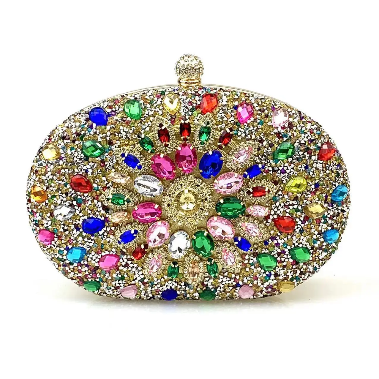 

Модная вечерняя сумка с пряжкой в виде подсолнуха и стразами, универсальная сумка через плечо для вечеринок, свадеб и торжественных мероприятий, женская сумка Bolsos De Fiesta