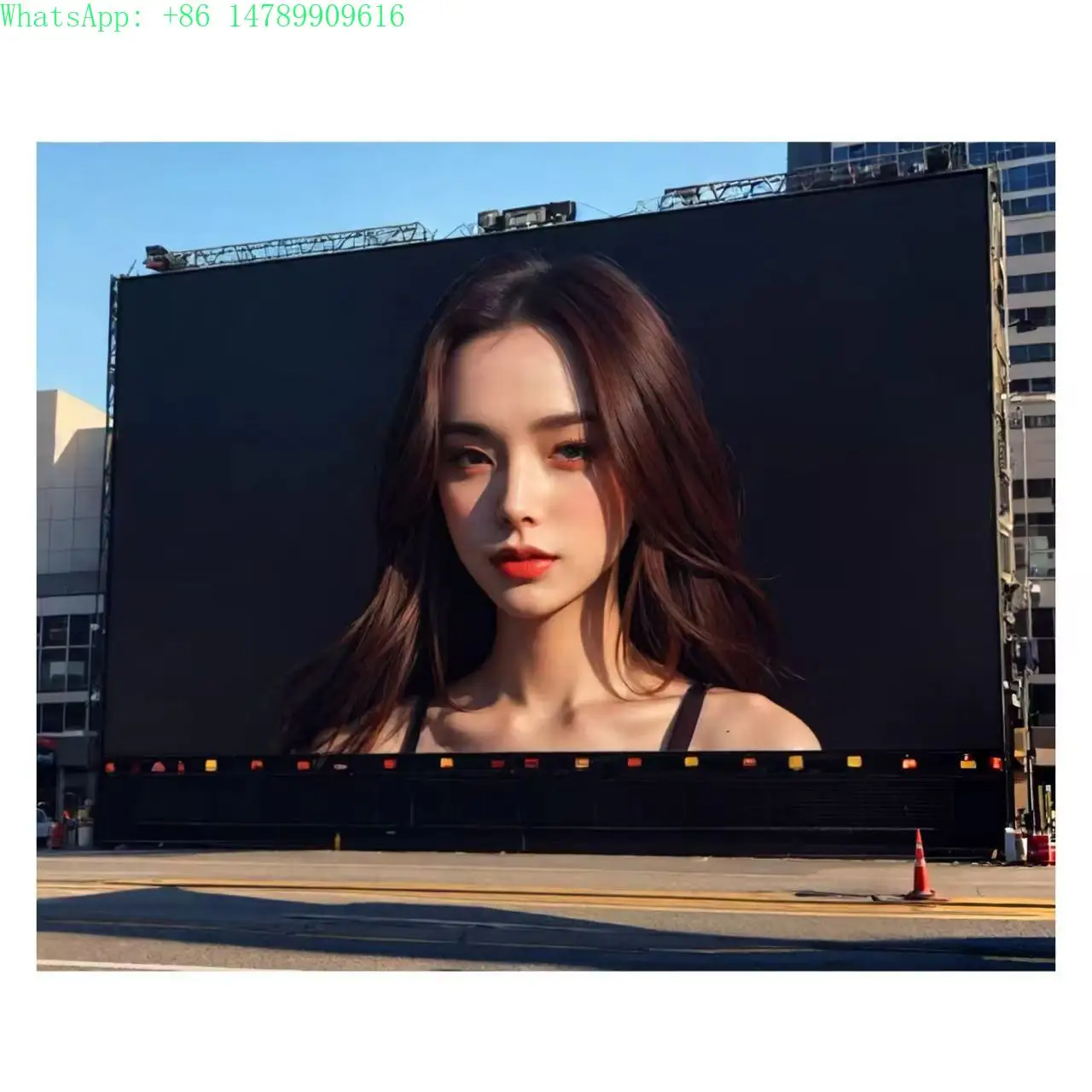 Outdoor Custom Waterproof LED Roll-up Display ScreenHigh Brightness P3.91 Outdoor Full Color LED Display Screen Rental LED Modul