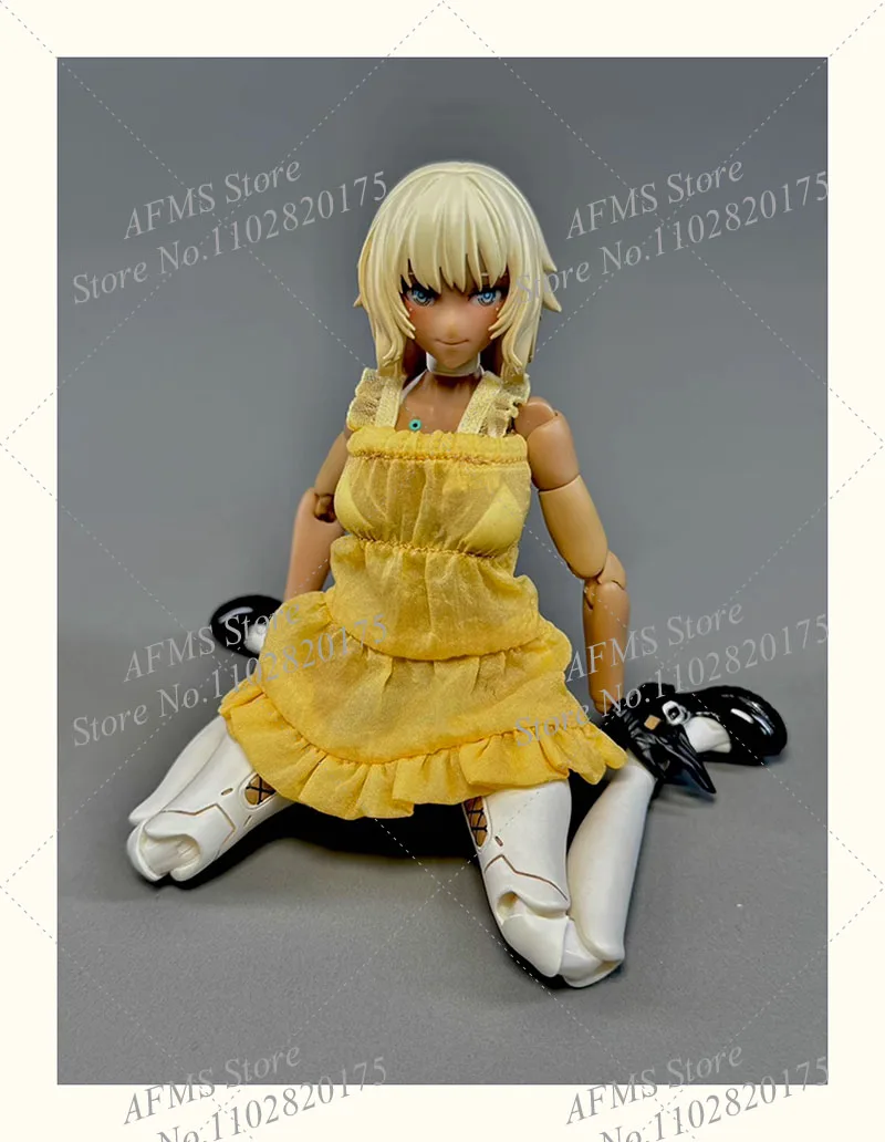 Figura coleccionable a escala 1/12, vestido de princesa, tirantes sin mangas, ropa de Anime apta para cuerpo de figura de acción de soldado de 6 pulgadas para mujer