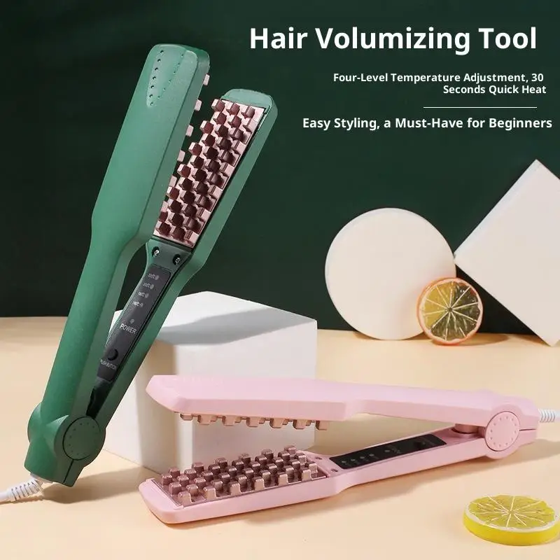 Fluffy Hair Curler 3D Grid Corn Perm Splint Hair Crimper Volumizer Ceramic Professional 4 Temperatures Styling Tool - view 3