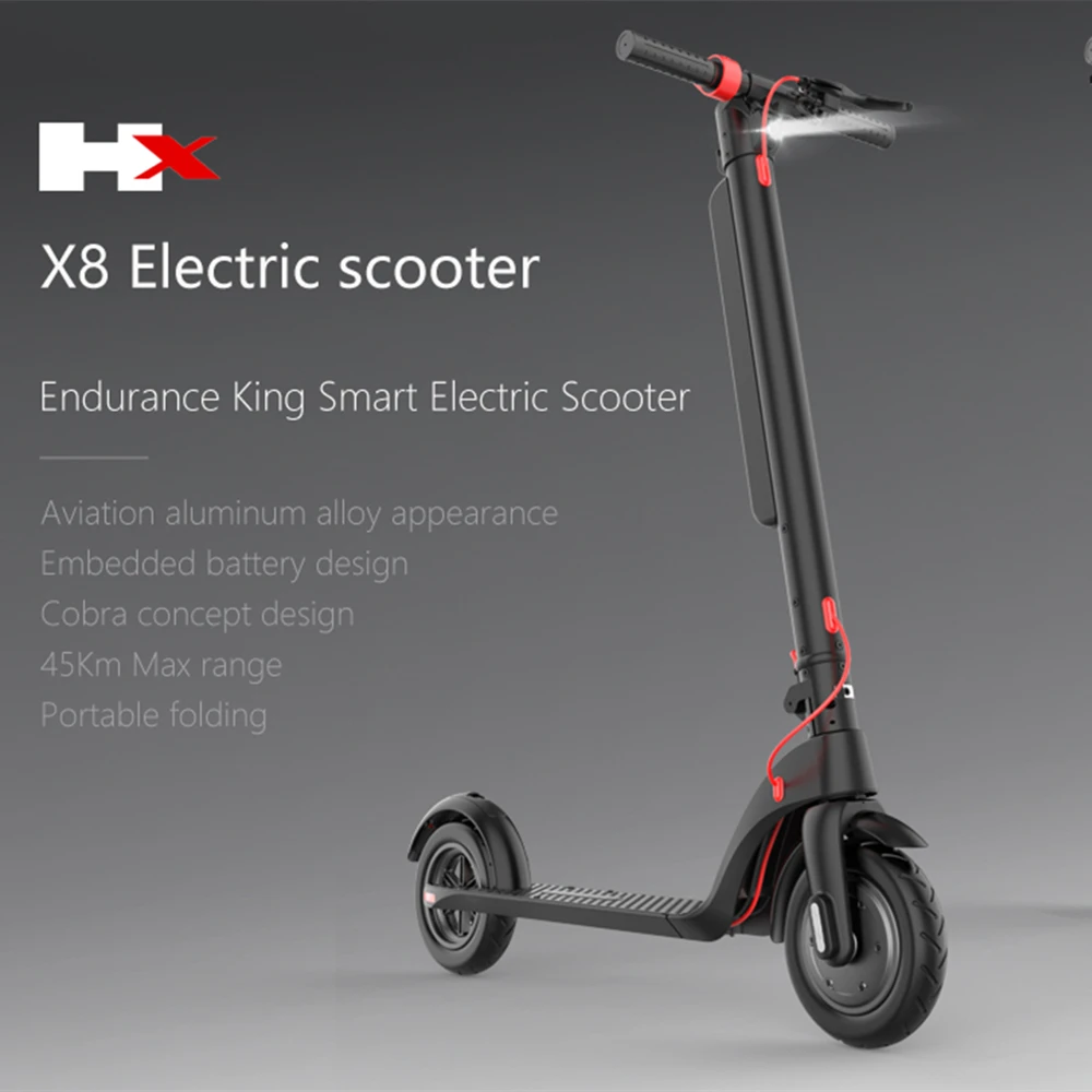 New X-Front electric scooter with Bluetooth Sound 350W 36V mini electric foldable electric bicycle for Adults by Smartphone APP