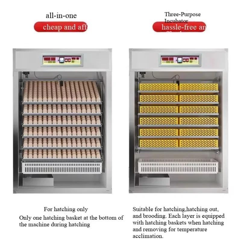 

New High Hatching Rate 95% Chicken Egg Incubator Automatic Egg Turning Color Steel Plate Factory Price for Large-Scale