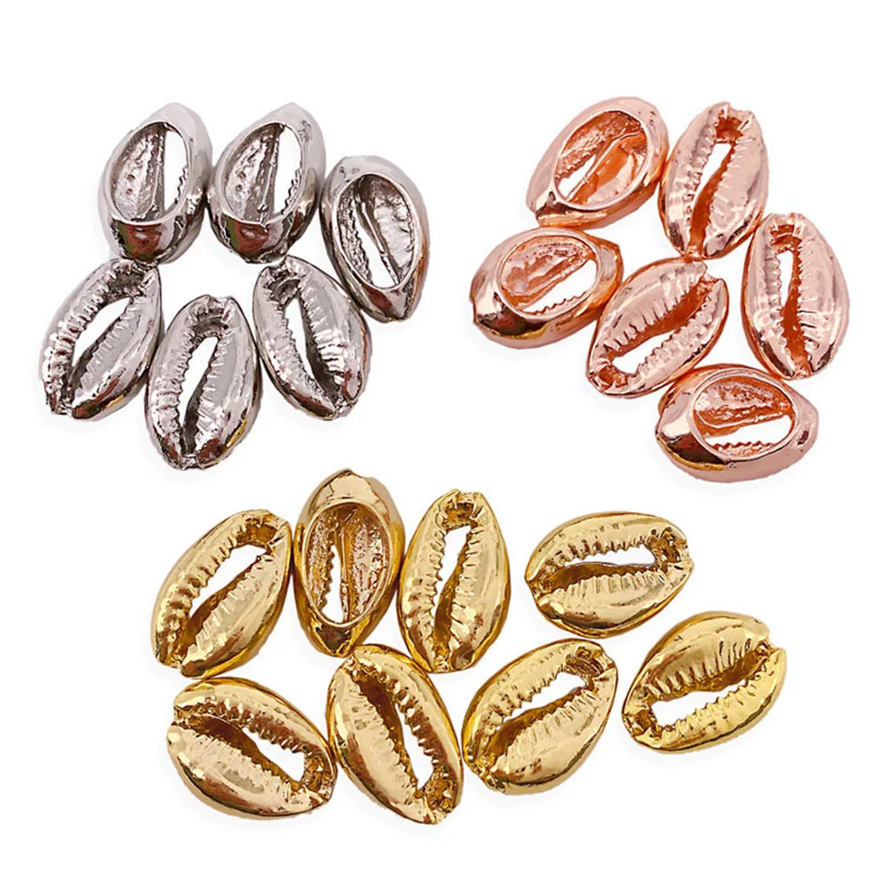 

Beads for Bracelet Making Cowrie Shells Bracelets Golden Jewelry Accessories