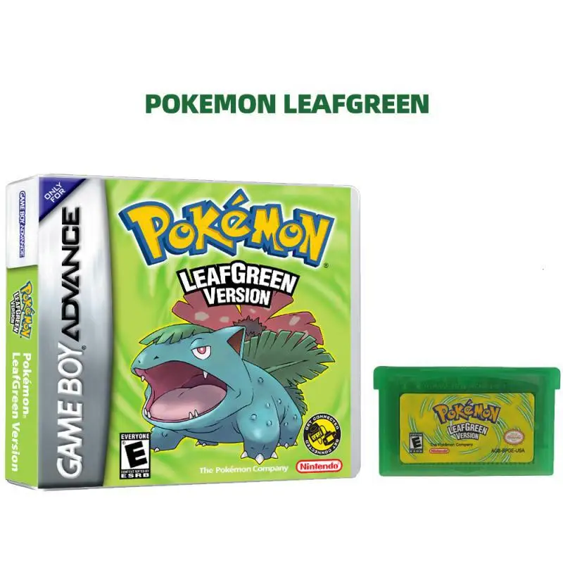 Pokemon Gba Game 32 Bit Video Game Cartridge Console Card Emerald Ruby Leafgreen Firered Sapphire Usa Version for Gba Boy Gifts