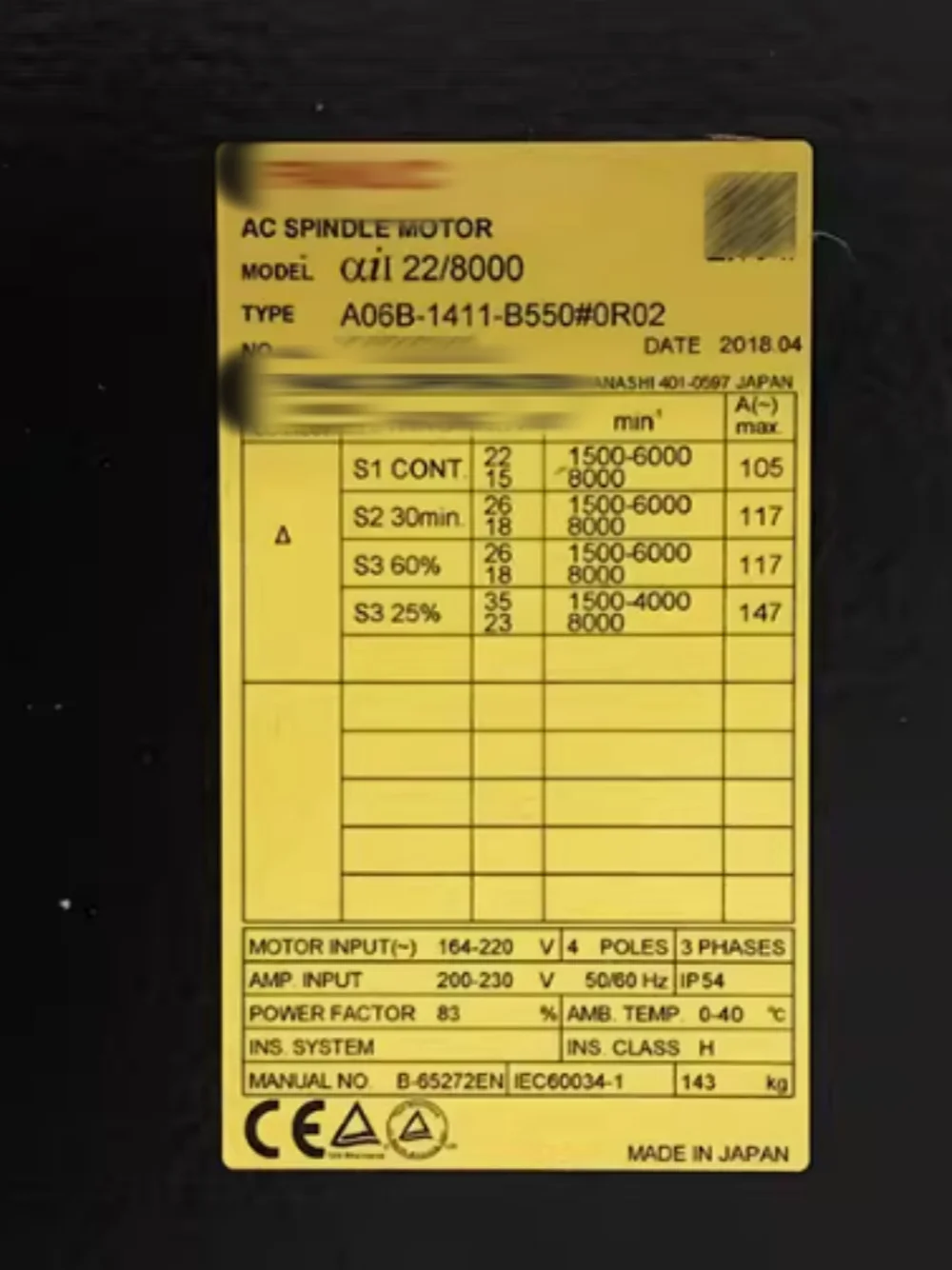 

A06B-1411-B550#0R02 for module