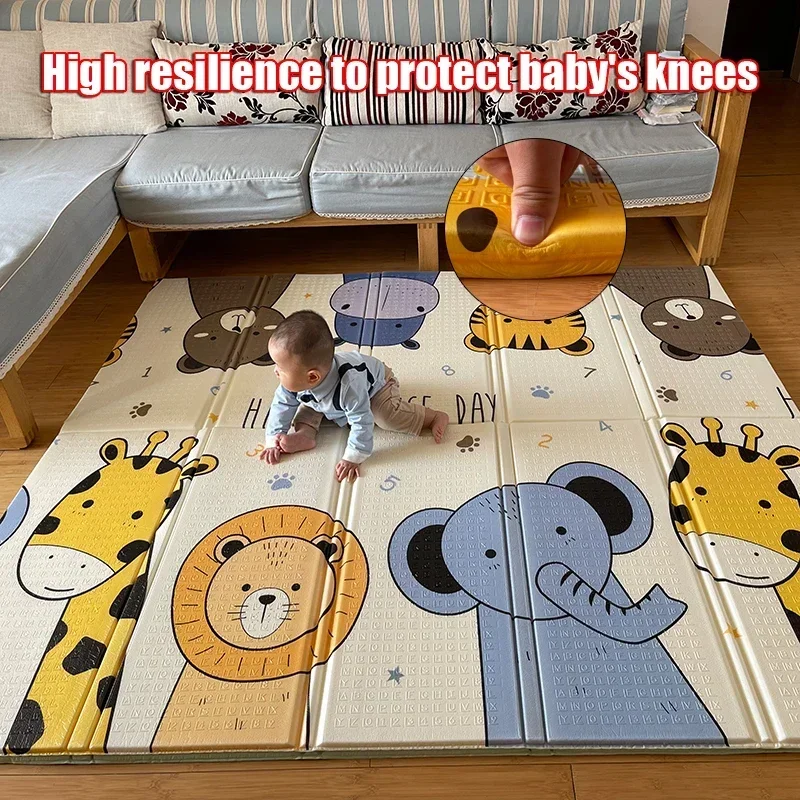 200cm*180cm XPE Baby Play Mat  Kid Folding Crawling Mat Baby Carpet Non-slip Puzzle Game Playmat Baby Rug Educational Toy Gift