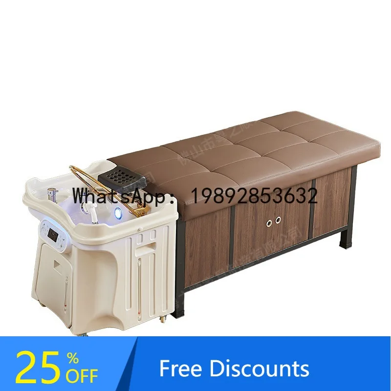 

YFY Mobile Head Therapy Machine Water Circulation Steaming Grafting Basin Health Care Shampoo Basin Beauty Bed Special