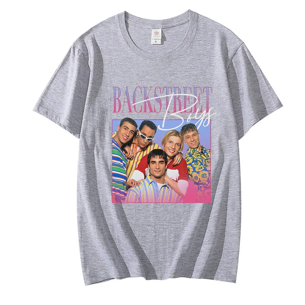 Backstreet Boys T-Shirt Unisex 90s Vintage Tee Shirt Boy Band Mens Women Throwback Homage T-Shirts Funny Hip Hop Female Top Tee