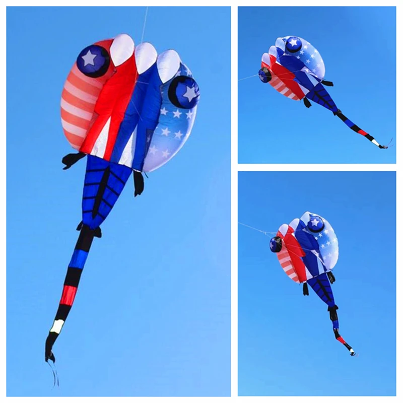 free shipping 3d kite tadpoles kite flying outdoor toy large soft kites windsock octopus kite jellyfish kite reel power kite fun