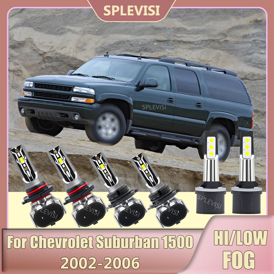High-performance 9005 HB3 9006 HB4 880 890 Aluminum LED Headlight Foglight For Chevrolet Suburban 1500 2002 2003 2004 2005 2006