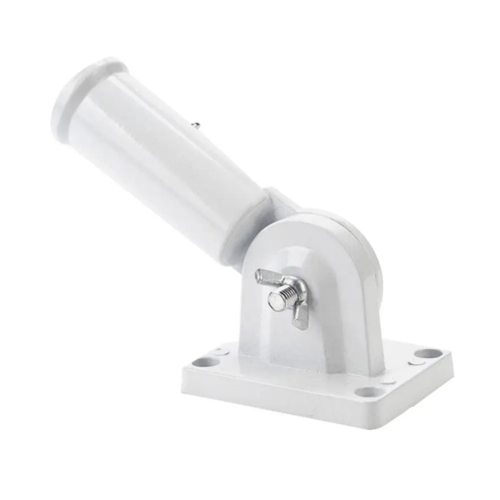 Aluminium Alloy Flag Pole Holder Adjustable Wall Bracket Heavy Duty Multi-Position Flag Pole Mount for Outdoor Indoor Windsock
