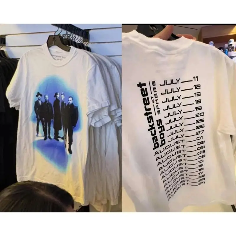 Backstreet Boys 2025 T Shirt Residency Dates at Sphere Las Vegas White
