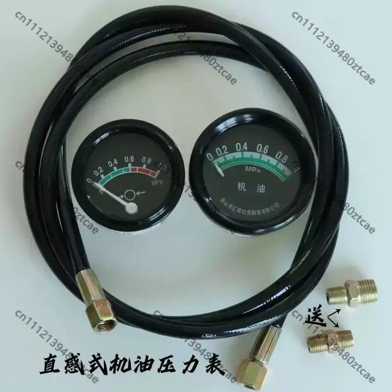 Direct Line Oil Pressure Gauge Diesel Engine Instrument Fit Loader Farm Truck Universal Refitting Parts