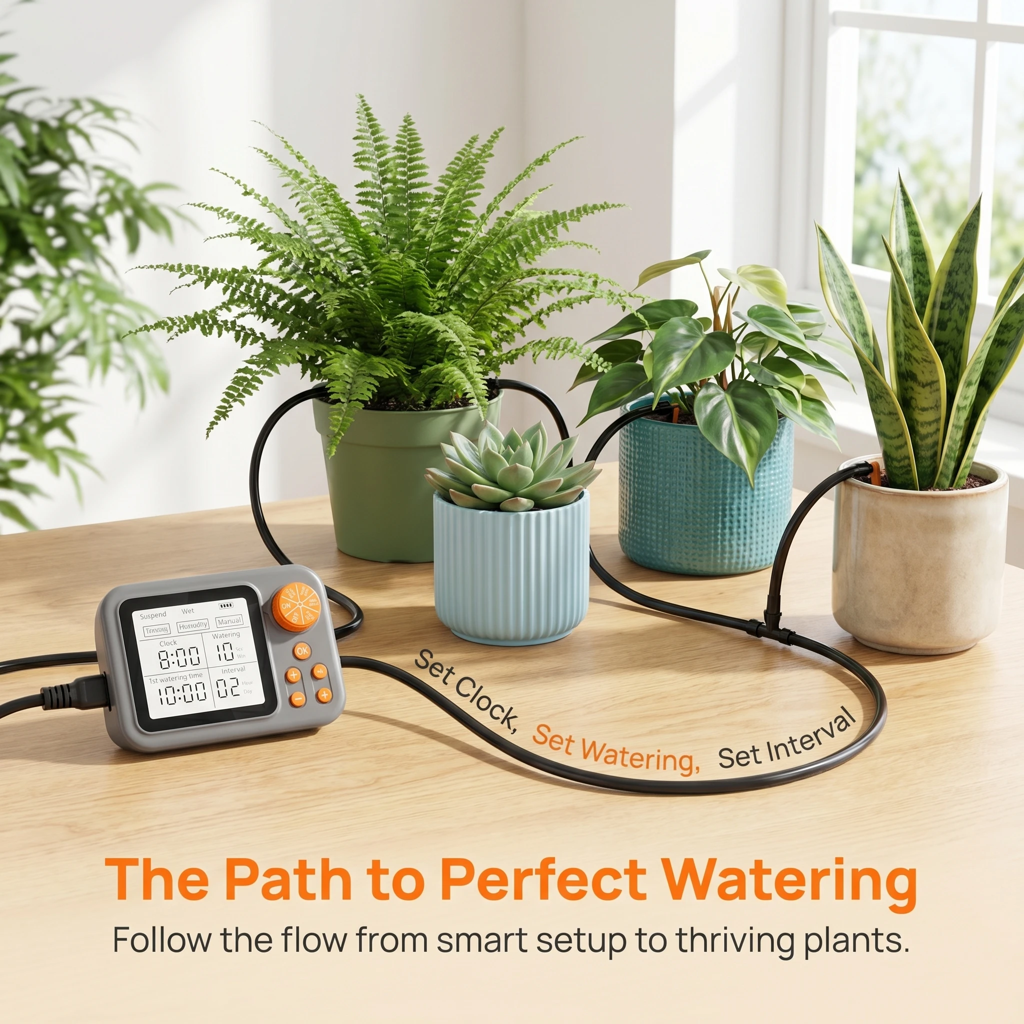 

Автоматическая система полива, программируемый таймер для орошения сада, умный таймер для домашнего полива, капельный полив