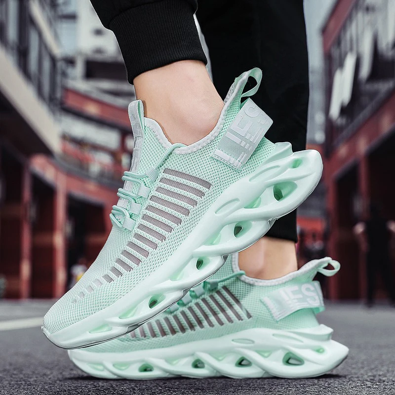 YRZL Men Shoes Sport Comfortable Sneakers Breathable Couple Running Shoes Women Tenis Sports Shoe White Walking Man Sneakers image 6