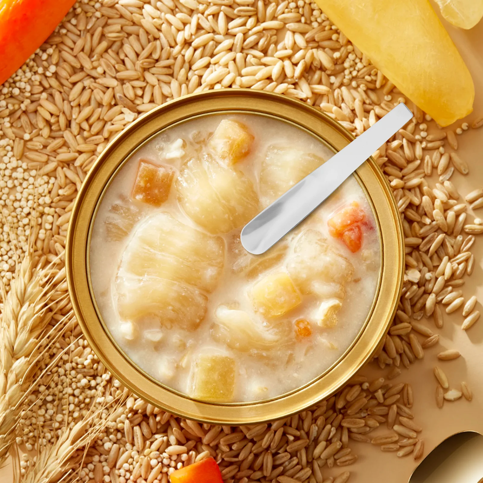 

6 pcs Stainless Steel Mini Spoon Stirring Spoon For Tea Dessert Cappuccino Espresso Egg Custard Kitchen Barware Tool