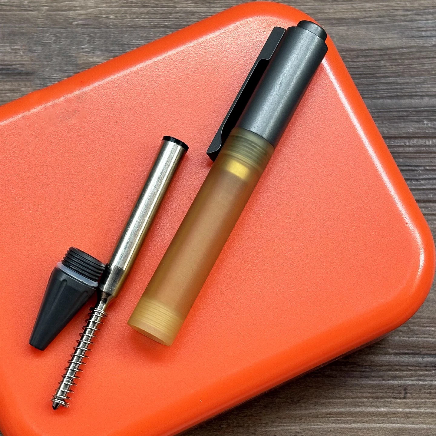 

EDC PEI титановый сплав ручка с коротким болтом ручка для подписи канцелярские принадлежности многофункциональная портативная ручка