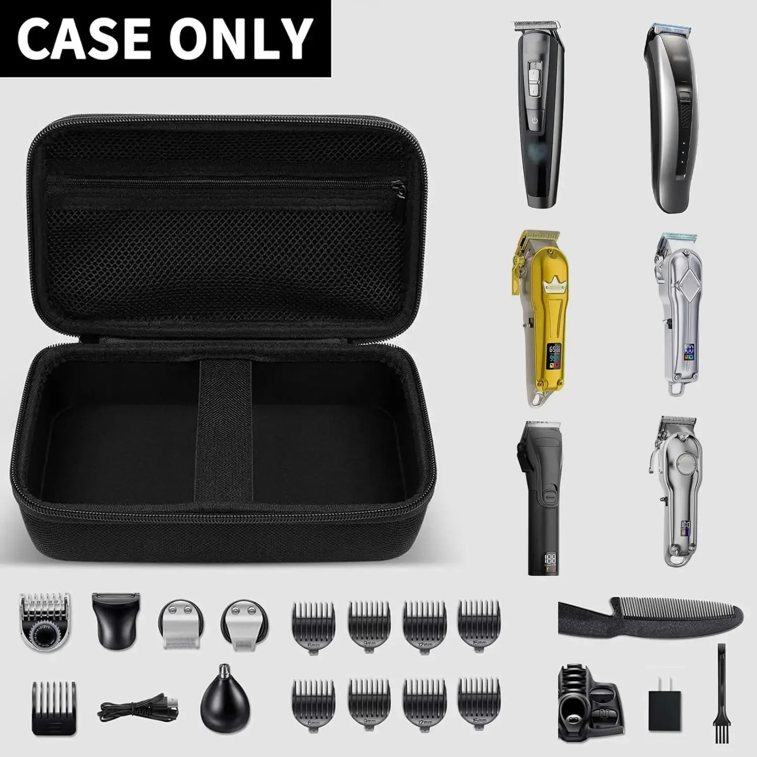 Storage Bags for Hatteker/for Ufree/for Limural/for Novah/for Suprent Hair Clipper, Beard Trimmer Organizer Storage (Bags only)