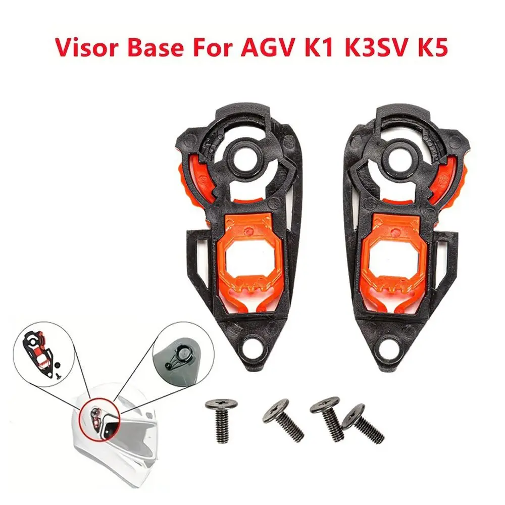 Nose Protector Helmet Visor Base Lock 1 Pair Durable Gear Base Plates with Screw PC for K1 K3SV K5