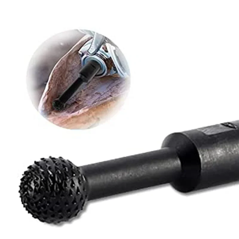 Diskon Besar-3X Bola Gouge Bulat Spindel Berbentuk Kayu Gouge Daya Ukiran Lampiran 115/125 Sudut Penggiling 25Mm Kepala