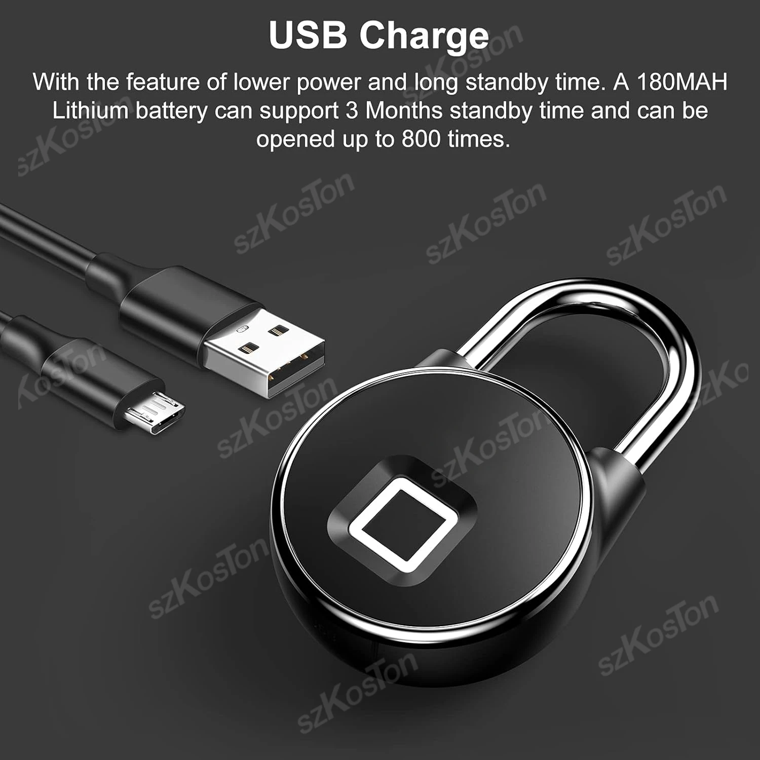 Fingerprint Padlock Keyless Tuya Smart Lock Anti-Theft Biometric Fingerprints Locks APP Unlock for Gym Locker Suitcase Backpack