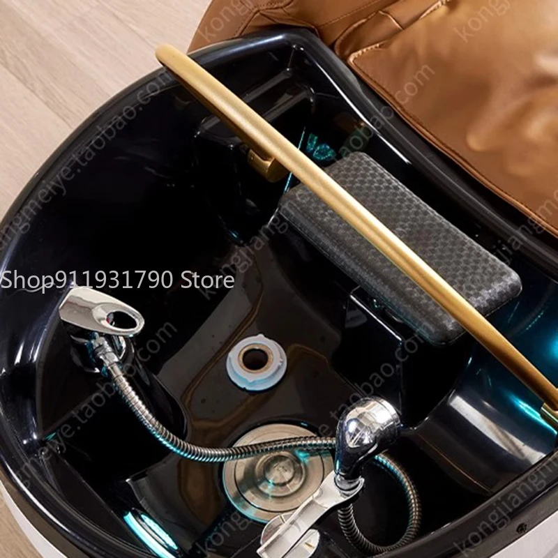Luxury Massage Hair Washing Bed Stylist Head Spa Shower Chair Japanese Artifact Cama De Champu Salon Equipment MQ50SC