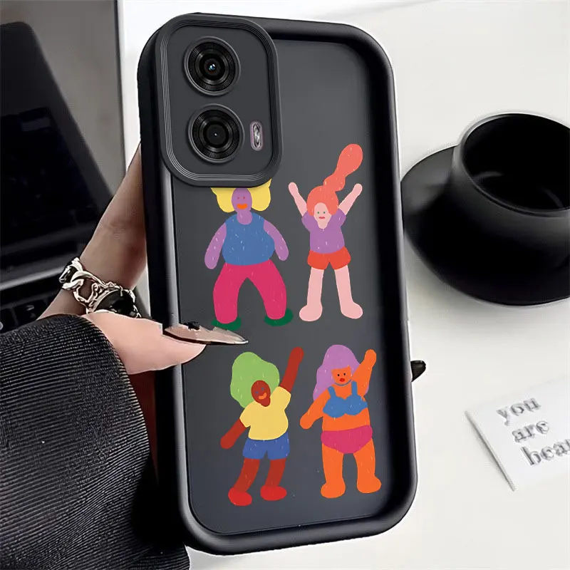 Чехол для телефона Motorola Moto G24 с изображением неба глаз лестницы счастливого момента