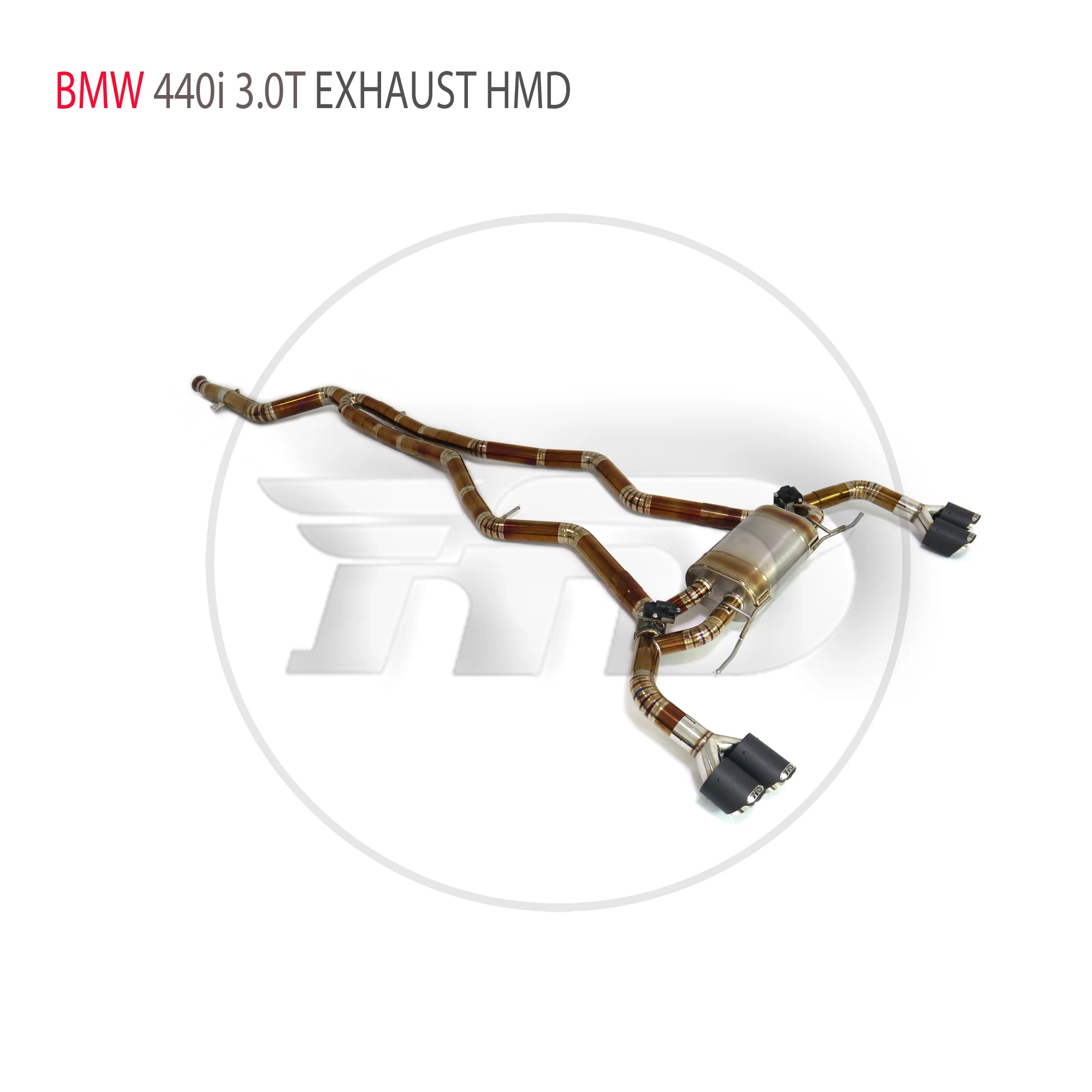 HMD Titanium Alloy Exhaust System Performance Valve Catback For BMW M340i M440i G20 G22 B58 3.0T Car Muffler