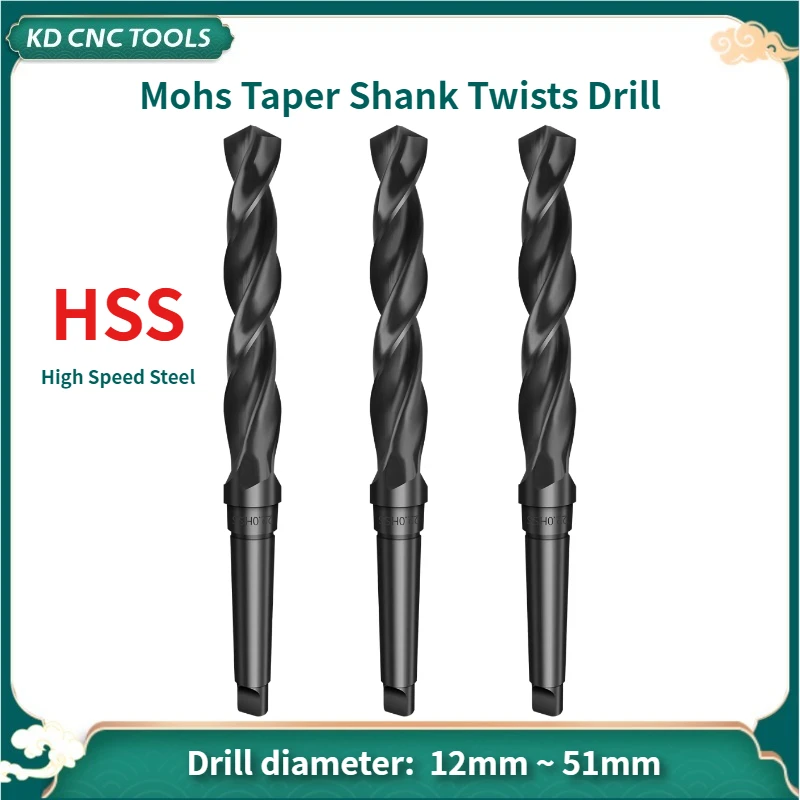 

Nitriding Hardening High-Speed Steel Morse Taper Shank Twist Drills 12-51mm CNC Drilling Machine Stainless Steel Use Drill Bits