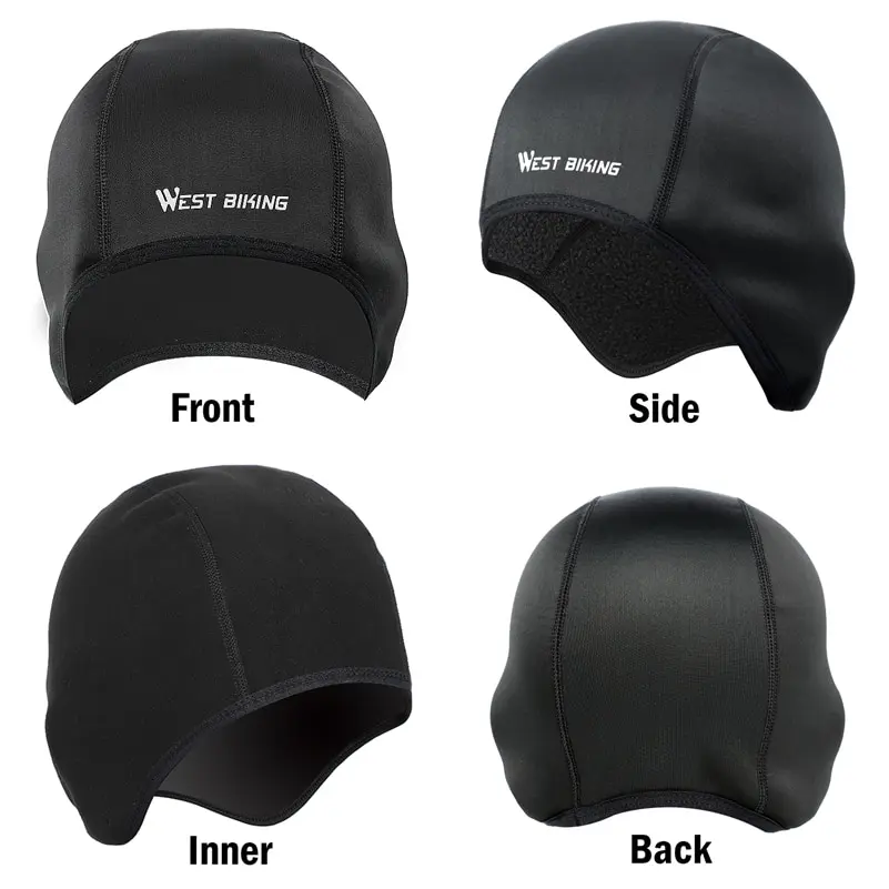 WEST BIKING berretto da ciclismo invernale antivento casco da sci termico fodera da corsa sci cappello da moto uomo donna MTB ciclismo copricapo