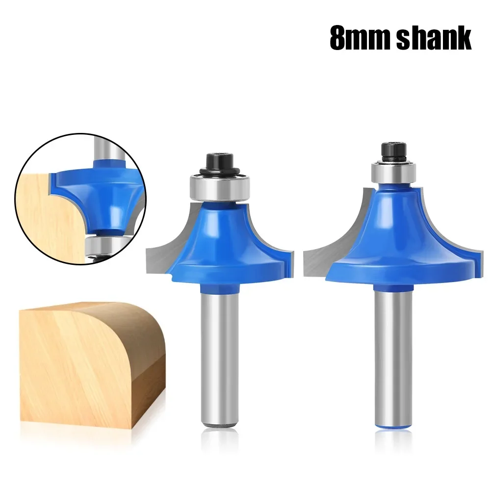 1pcs Bit Round Over Edge Forming Router Bit Set - 8